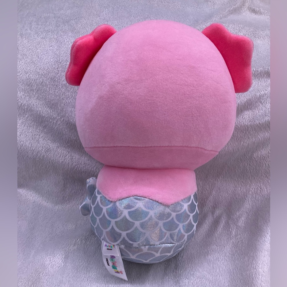 8” Mewaii Pink Axolotl Mermaid Squishy Plush - Picture 2 of 2
